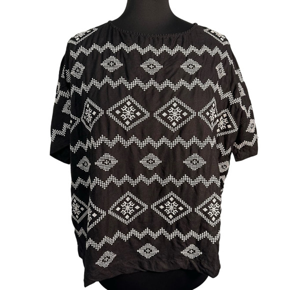 Aritzia Wilfred Evonne Embroidered Oversized Boxy Shirt, Size M - Picture 1 of 8